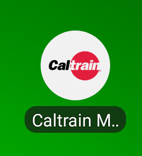 Caltrainのスマホアプリ